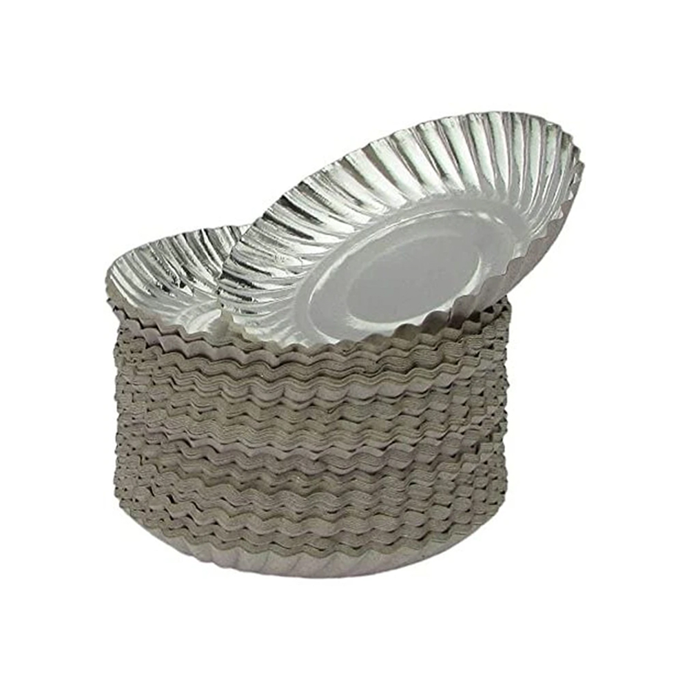 Disposable Silver Foil Paper Plates